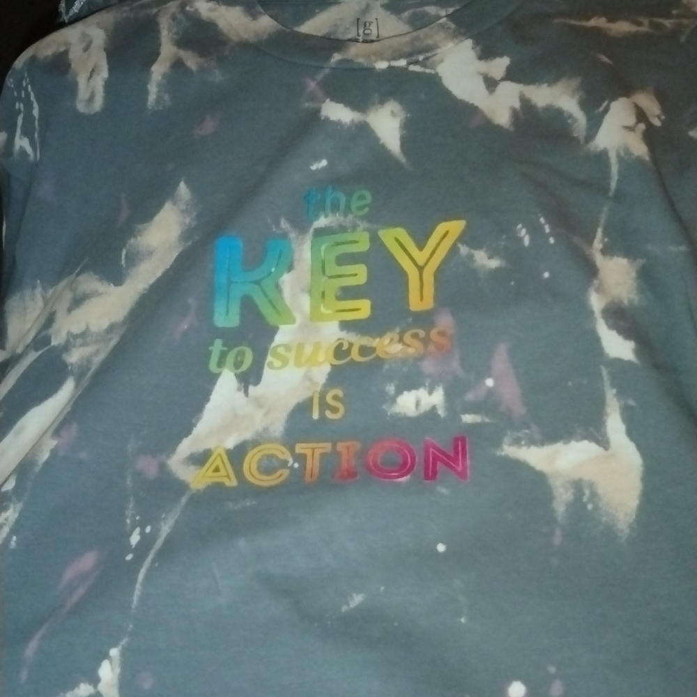 Bleach dyed shirt